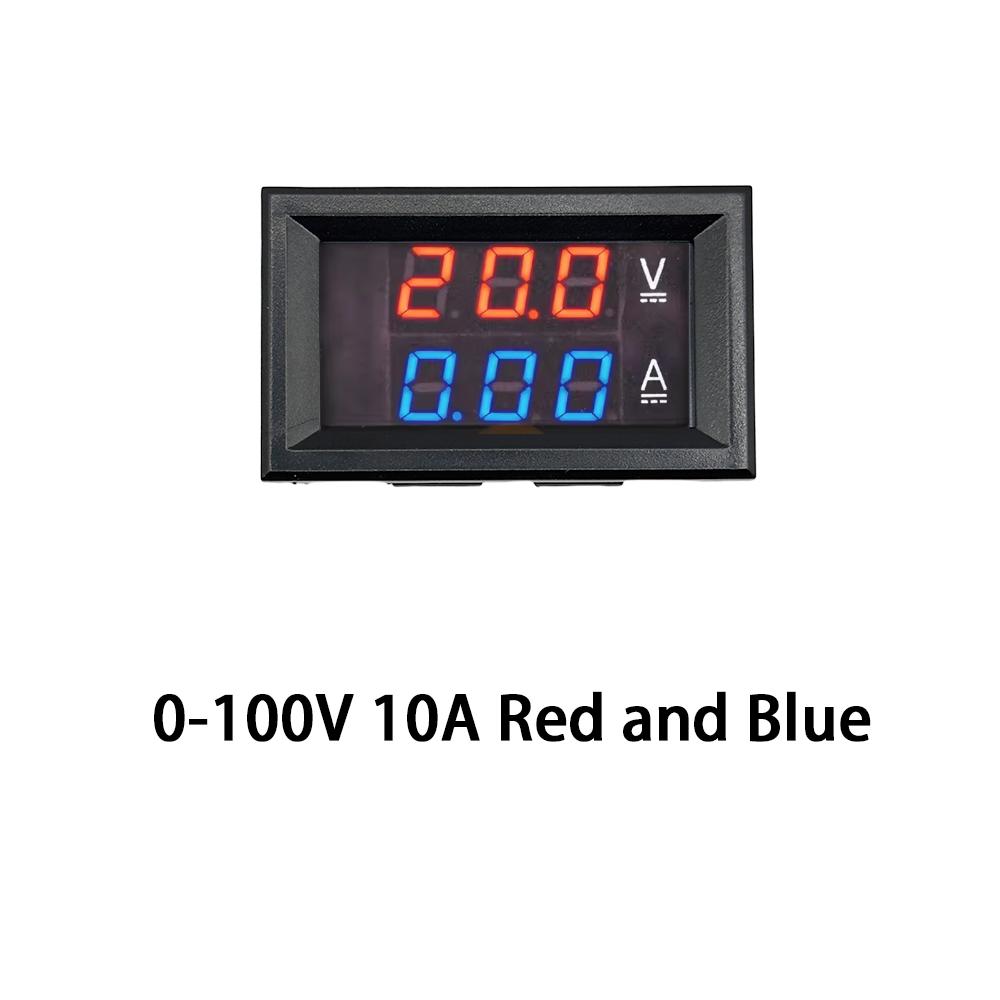DC 0-100V 10A Voltmeter Ammeter LED Amp Dual Digital Volt Meter Gauge LED Display Meter Amperemeter Voltage Indicator Dsn-vc288