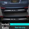 Kustu Stainless Steel Rear Bumper Trim for Trunk - Decorative Car Decal Accessory