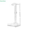 Clear Acrylic Headphone Stand with Phone Holder - Desktop Organizer for Gaming Headsets and Smartphones