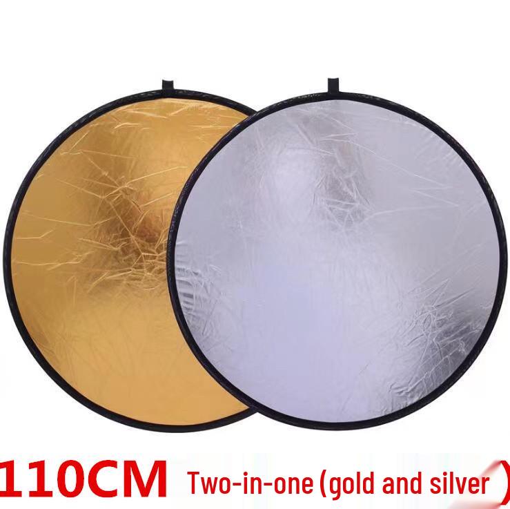 Round Foldable Portable Outdoor Photography Lighting Reflector for Beauty and Portrait Fill Light.