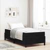 Bed Frame with Mattress Black 90 x 190 cm Fabric