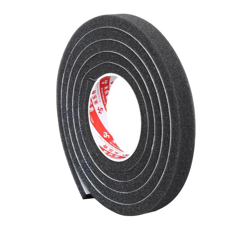 Black Soft Sponge Sealing Strip for Soundproof, Windproof, Shockproof Glass and Sliding Doors or Windows