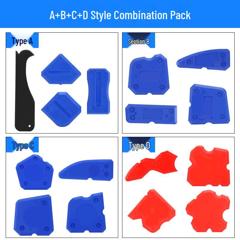 Multi-Functional Silicone Glue Scraper for Trimming, Filling, and Leveling