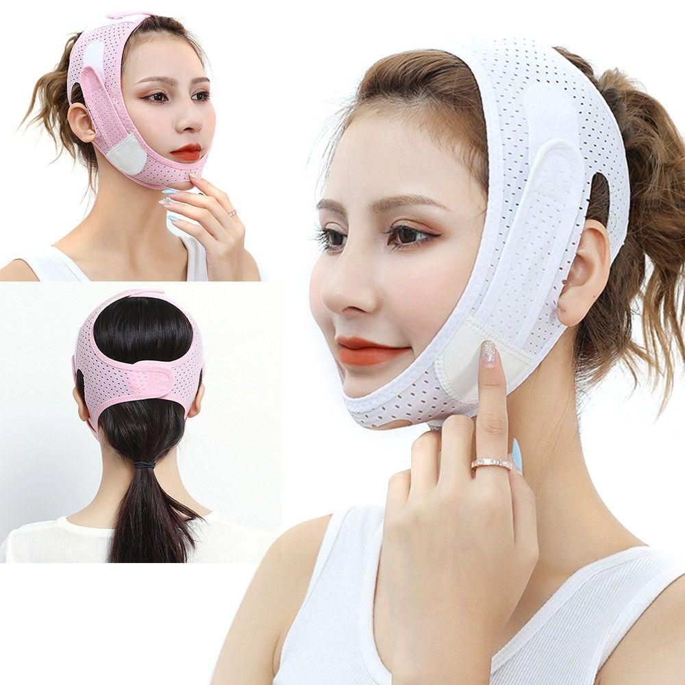 

Маска для подбородка V-line Формирующая повязка Полоса для подтяжки щек Тонкая маска для лица Повязки против морщин для лица