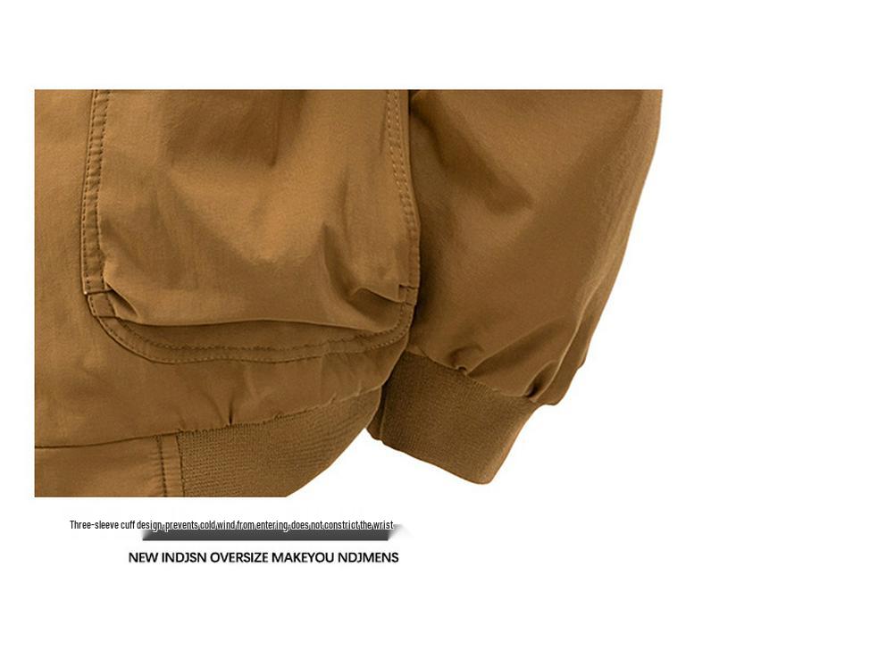 American Retro Workwear Jacket - Waterproof, Windproof, Loose Fit, Stand Collar for Autumn/Winter