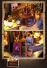 Moin Moin Dollhouse Miniature DIY Kit Scale Magic Castle Magic Castle Cat LED Light Acrylic Case Music Box Set, 1/24 [English Instructions], Shop, +