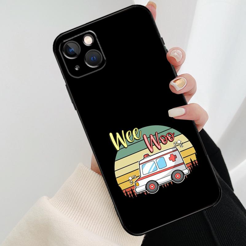 Wee Woo Ambulance Phone Case For iPhone 17 Pro Max 14 13 12 11 15 16 Pro Max Mini 16 15 Plus 16e 17 Air Cover