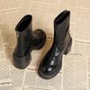 Autumn Winter Concise Thick Sole Woman Ankle Boots Comfort Short Plush Party Dress Shoes Modern Short Botas Para Mujer