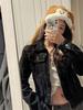 2024 Zipper Jeans Solide Streetwear Mäntel Frauen Mode Taschen Y2k Ästhetische Jacke Weibliche Drehen Unten Kragen Punk Vintage Denim Jacken 2024