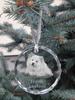 Finnish Lapphund, Finnish Lapponian Dog - Crystal Bauble with a Photo, Dog Photo In Crystal, Personalized Christmas Tree Ornament by Art-Dog Brand