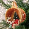 10PCS Acrylic Cute Dog Christmas Pendant Home Christmas Tree Atmosphere Decoration Navidad Natal New Year Gifts Party Props