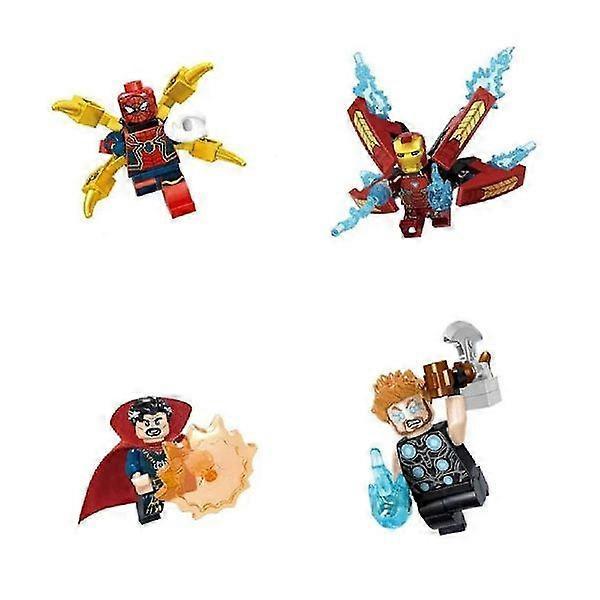 16 Pcs Superhero Action Figures Minifigures Building Blocks Toy Set 34044
