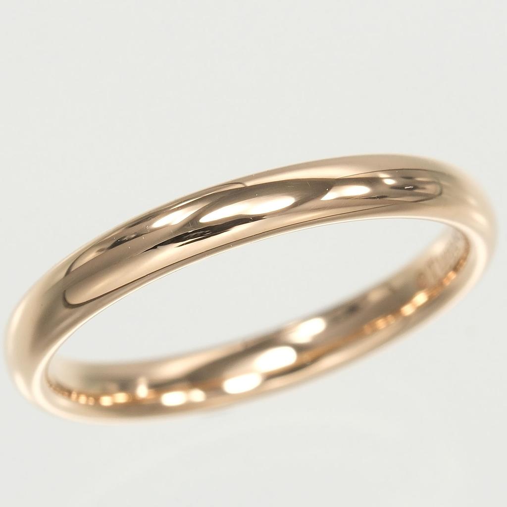 TIFFANY&Co. ewig klassischer Bandring K18 Roségold #4.9(US-Grösse) 2,52 g Damen Gebraucht