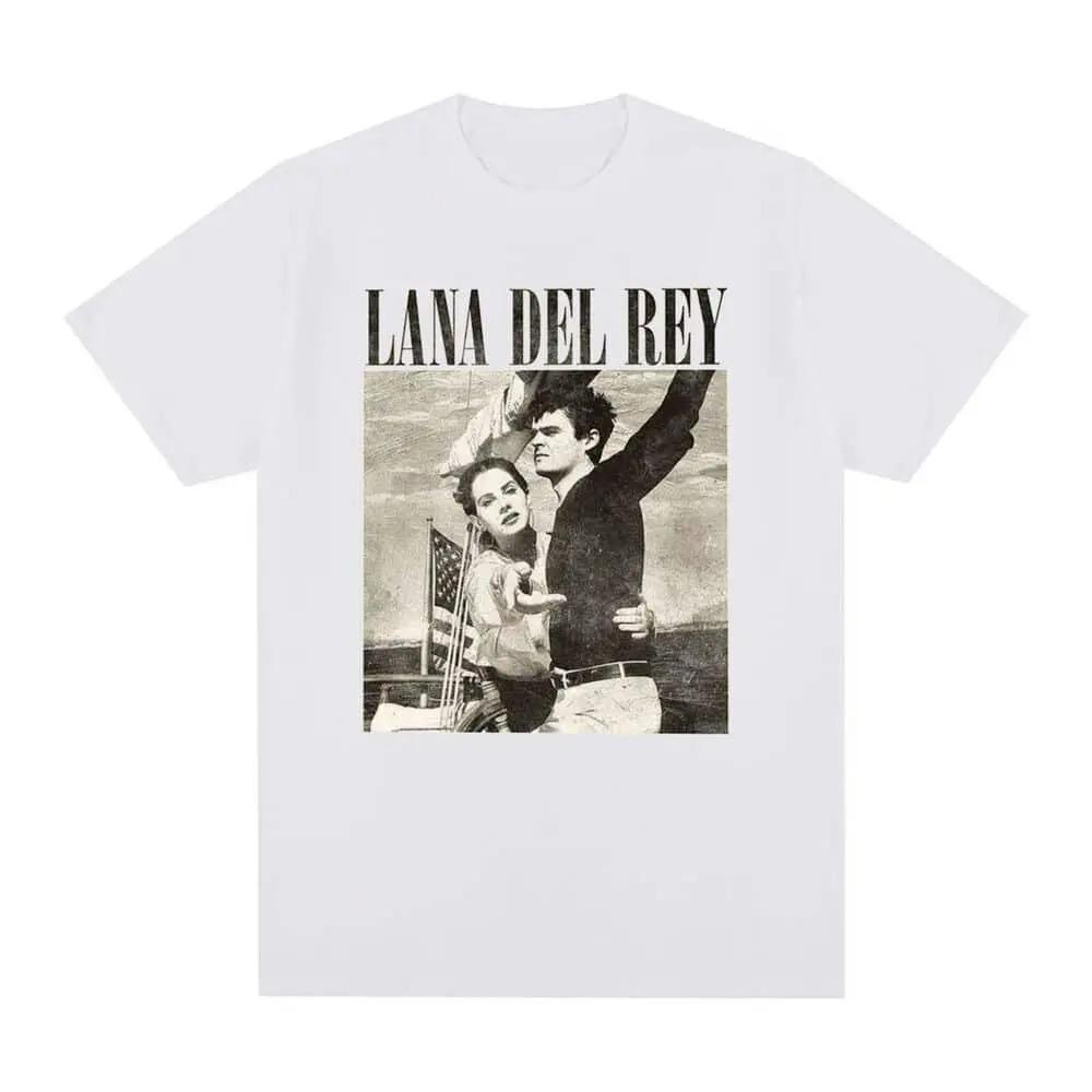 Lana Del Rey Grafikdruck T-Shirt Hohe Qualität Herren und Damen T-Shirt Geschenk Kreatives T-Shirt Baumwollkleidung Oversized
