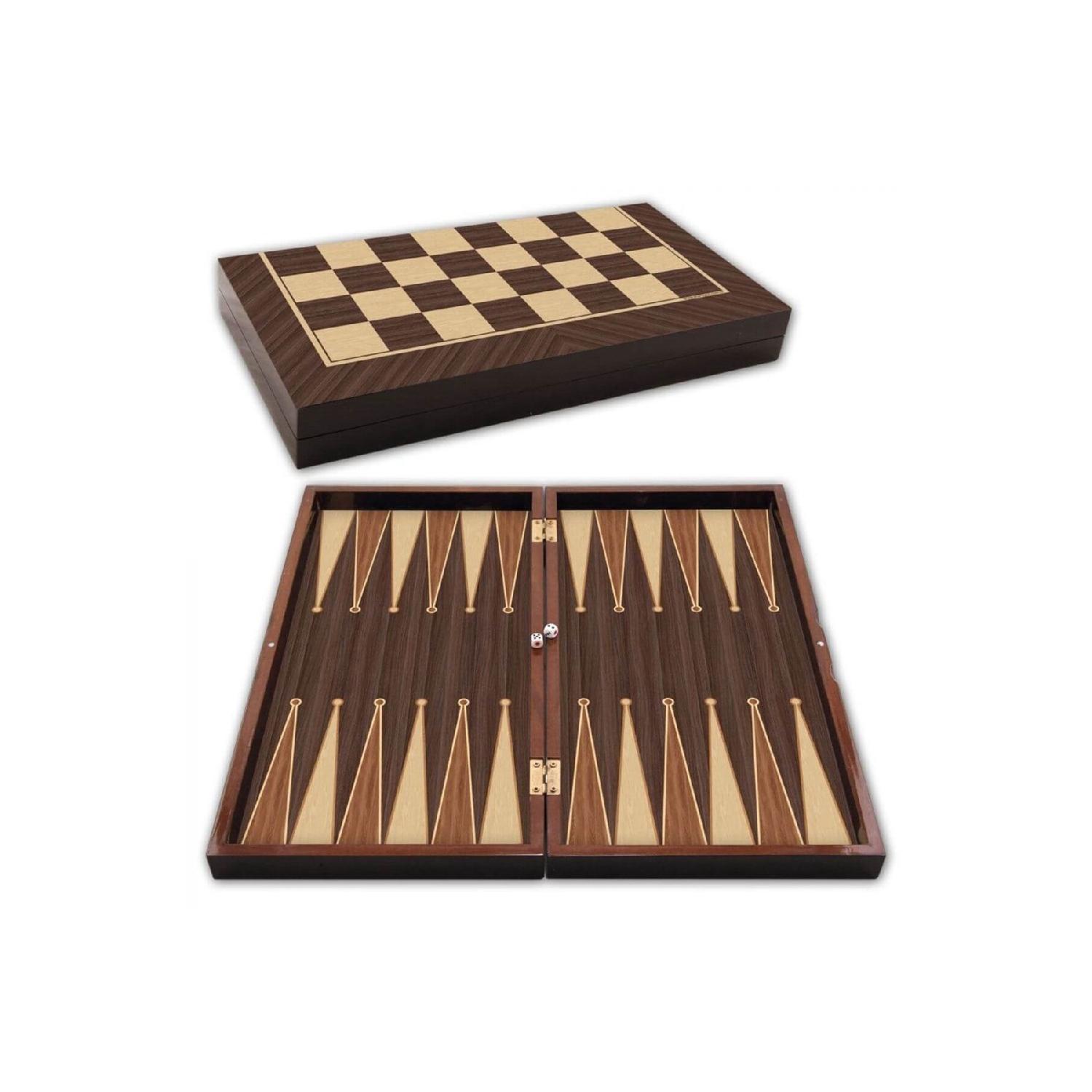 

Cafe Walnut Backgammon Set