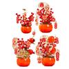Chinese Lunar New Year Decoration Tabletop Ornament Artificial Flower Bouquet