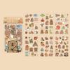 6 Pcs/Bag Cartoon Animal Scrapbooking DIY Material Creative Capybara Sticker Bag  Children's