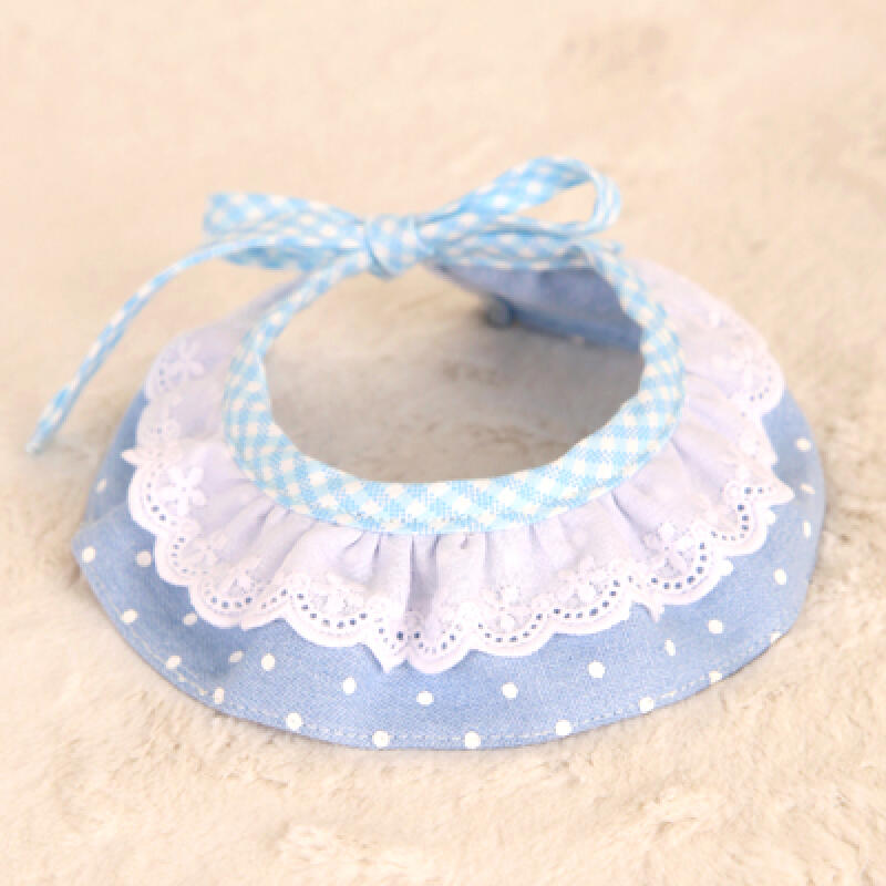 

Dog Scarf Lace - Denim Dot large - 30cm