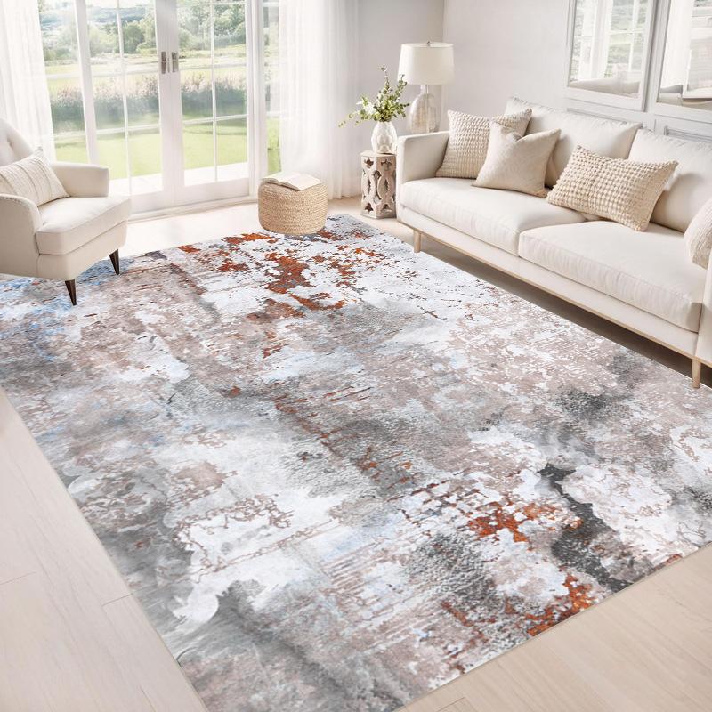 

Скандинавский ковер для гостиной, художественный коврик с градиентом, потертый винтажный стиль, домашний противоскользящий коврик для спальни, кабинета, прихожей 120X160CM
