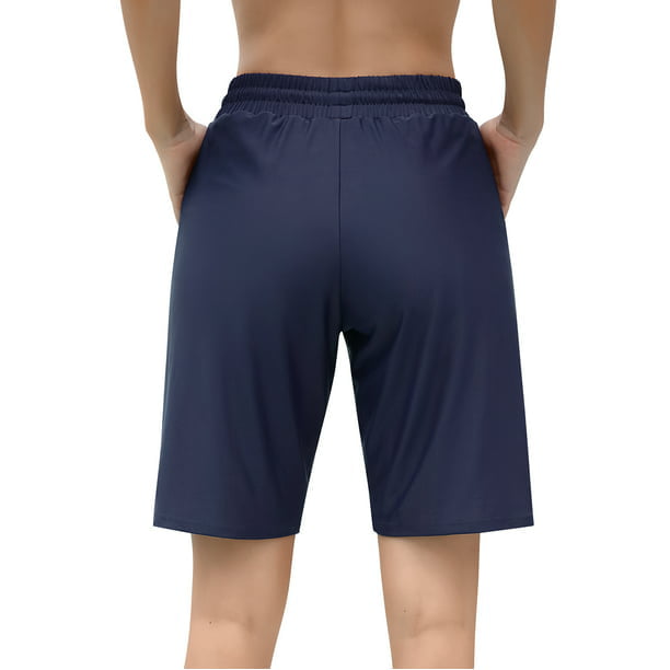 CHARMLEAKS Women's Swimming Trunks Drawstring Board Shorts Swim Bottom for Women Bandeau Shorts