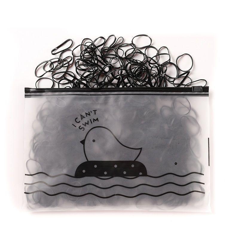 

Высокоэластичные черные резинки для волос - Прочные, не повреждающие волосы, маленькие резинки для женщин