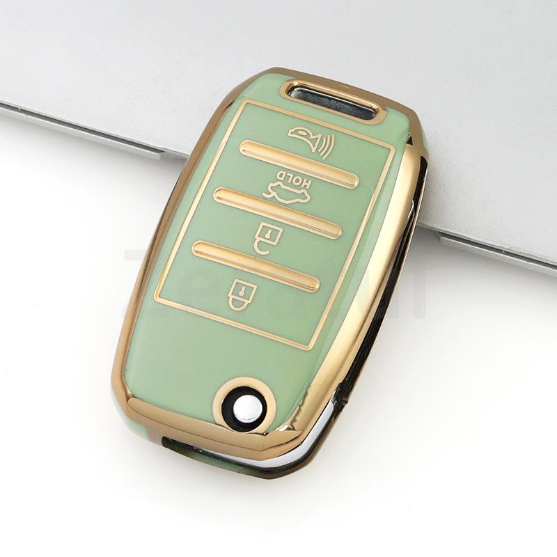 Fit For Kia Ceed Cerato Forte Seltos Rio Optima Sportage Sorento Soul Tpu Housing Remote Flip Smart Control Protector Auto Key Fob Cover Case