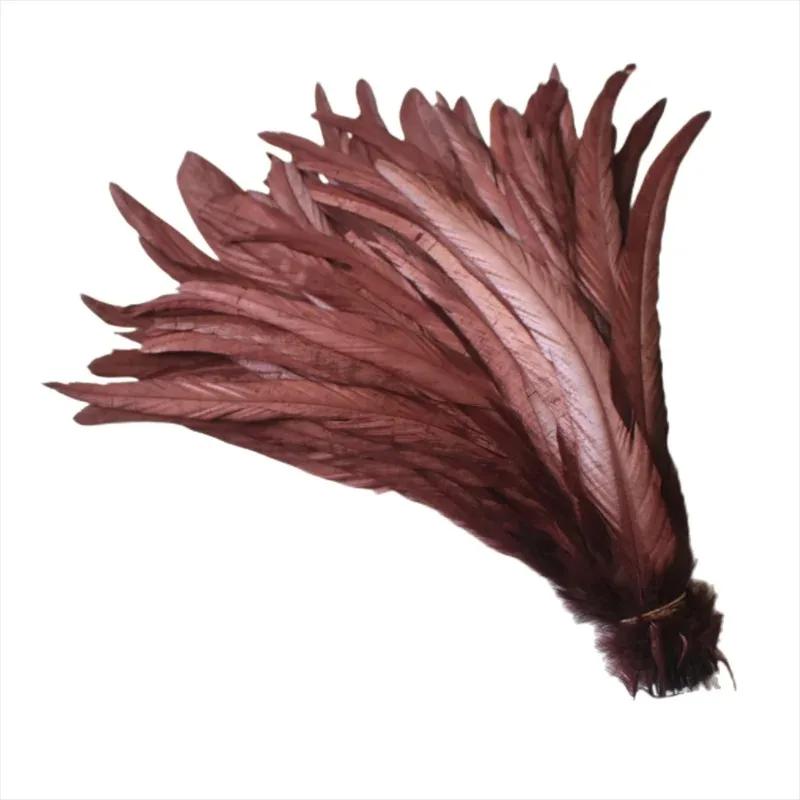100Pcs/Lot All Sizes Colored Rooster Feathers for Crafts Fly Tying Materials Long Pheasant Carnival Wedding Decoration