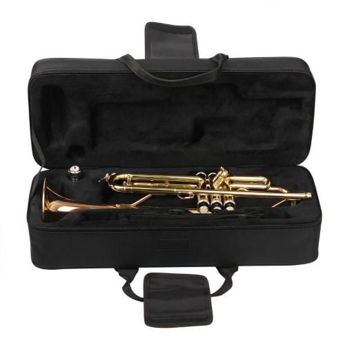 Klivex Trumpet Carrying Case, Durable Storage Box, Handbag for Orchestra, Concert, Players, Kids, and Beginners, Brass Instruments