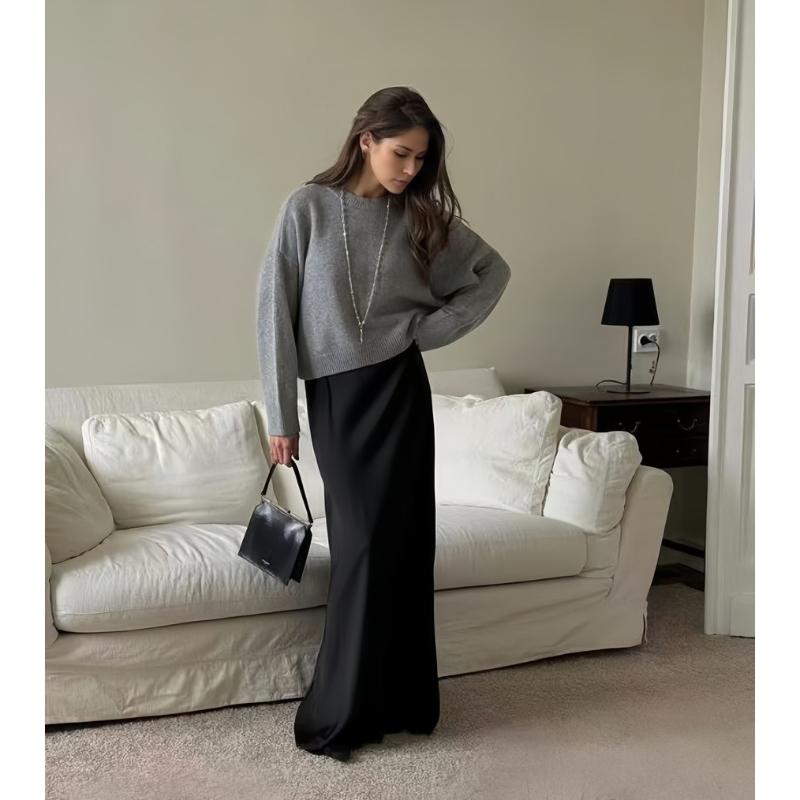 Fall Winter Oversized Sweaters for Women Casual Crewneck Pullover Long Sleeve Fuzzy Chunky Knit Tops Blouse Women's Warm Pullover Sweater Tops Outfits