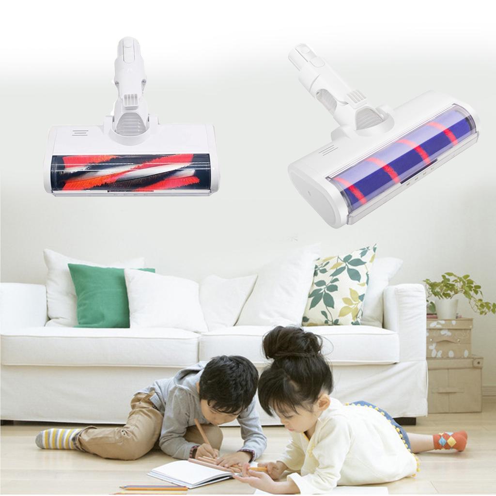 Bezdrátový vysavač, Elektrický podlahový kartáč Měkký sametový válec Sací hlava