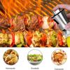 Glass Oil Spray Bottle Stainless Steel Fine Spray Oil Dispenser Bottle Included Funnel Leak-Proof Glass Oil Sprayer Kitchen Use