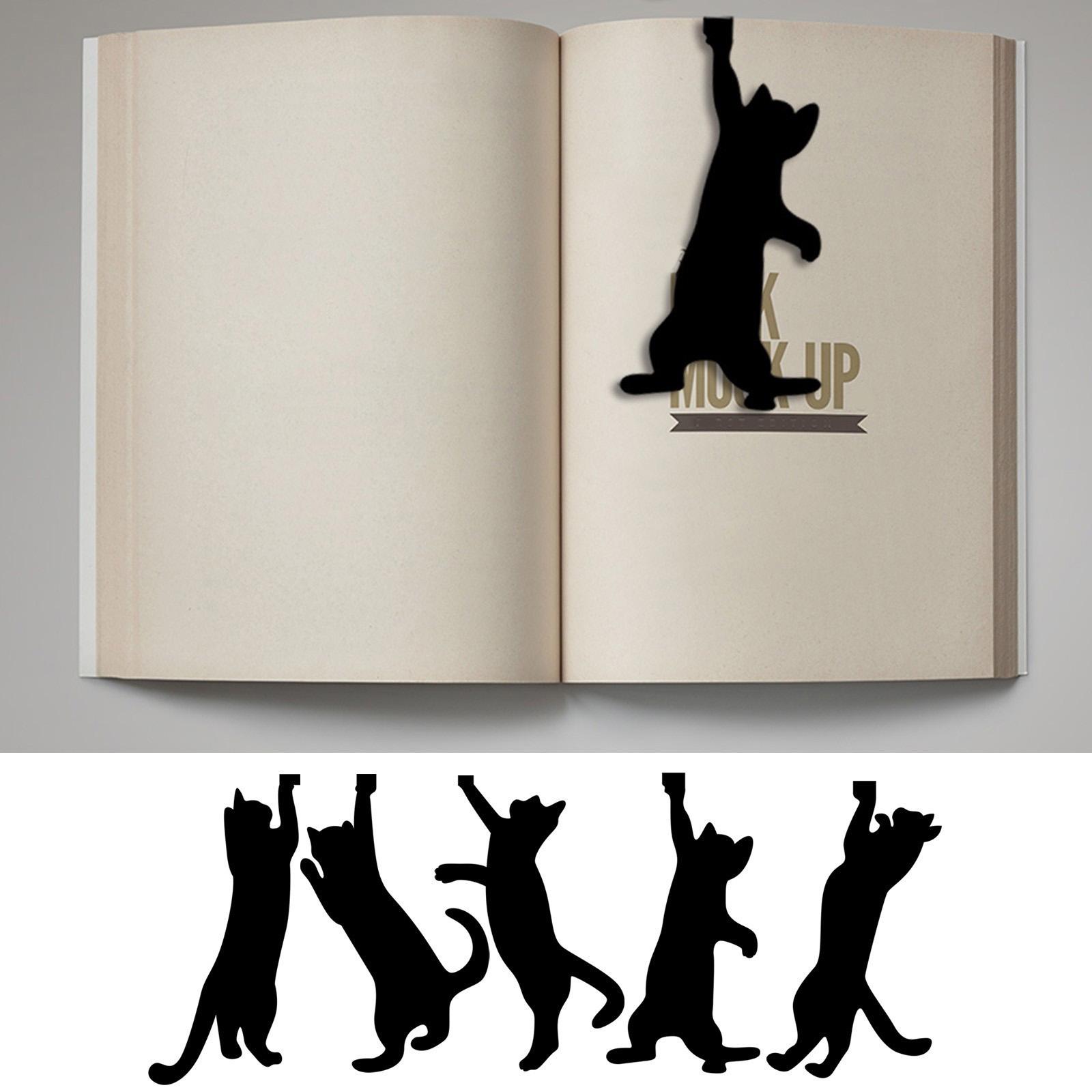 Комбинированная закладка, Железная Черная Имитация Животного Украшение Новая Силуэтная Иллюстрация Закладка One Size