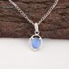 Dark Blue Cat'S Eye Stone 925 Silver Mother Gift Engagement Handcrafted Pendant PP-6-44