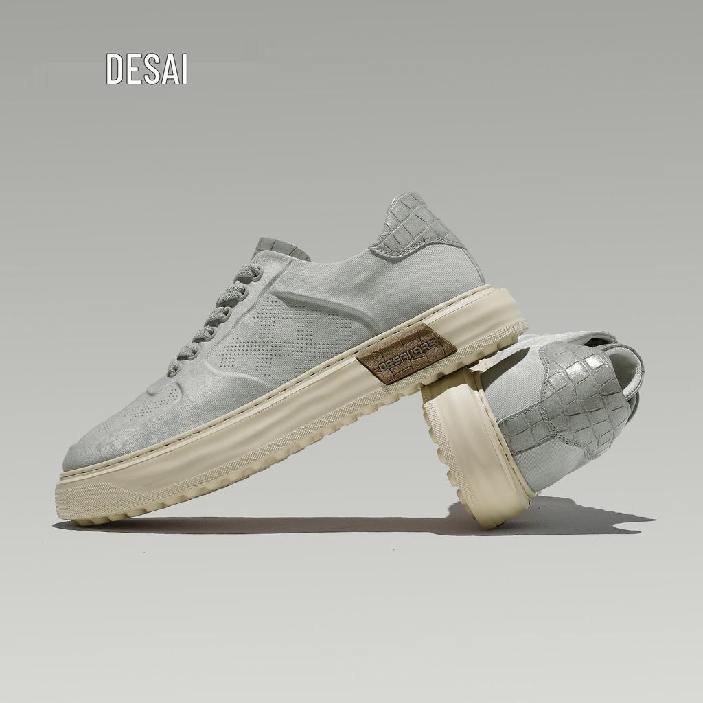 Desai Men's Breathable Mesh Casual Low-Top Shoes: Stylish, Versatile, and Comfortable for Summer