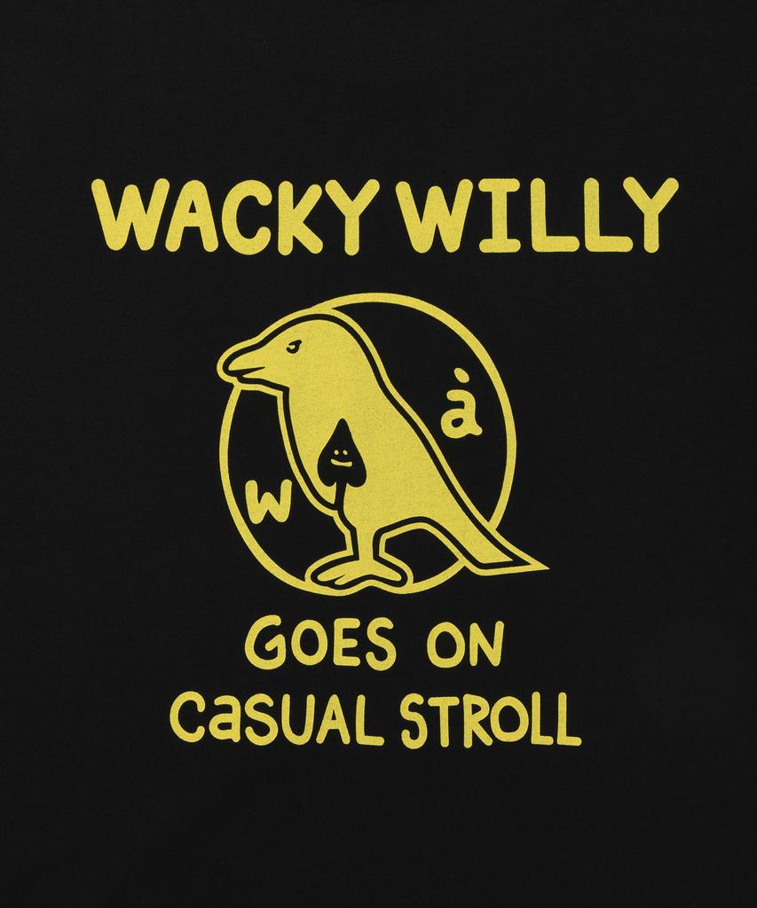 WACKY WILLY Ace Short Sleeve T-Shirt Black