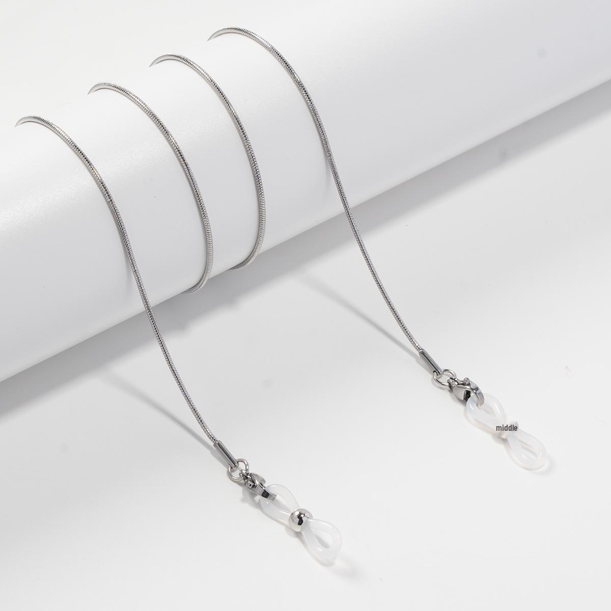 

Преміальний металевий ланцюжок-шнурок для окулярів та маски з антиковзаючим покриттям