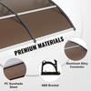 Window Door Awning Canopy 80" X 40", UPF 50+ Polycarbonate Entry Door Outdoor Window Awning Exterior, Front Door Overhang Awning for Sun Shutter, UV,
