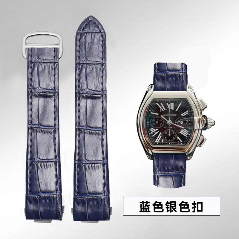 19mm 20mm Pro Cartier Roadster W6206018 W6206017 Řemínek k hodinkám z pravé kůže Pánský Náhradní Řemínek k hodinkám z hovězí kůže Nylonový Pásek na zápěstí