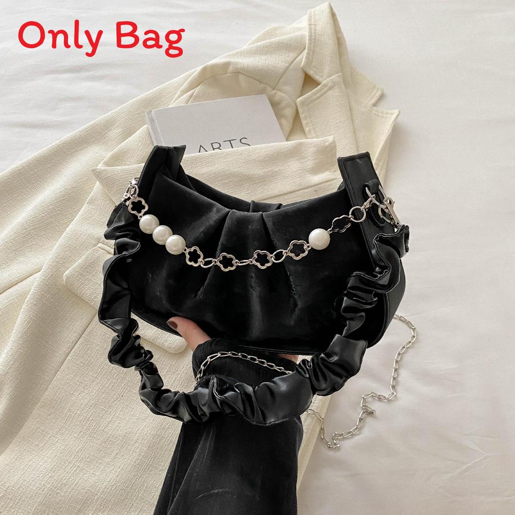 

Trendy Streetwear Pu Square Bag With Stitching Details And Phone Pocket For Women чёрный