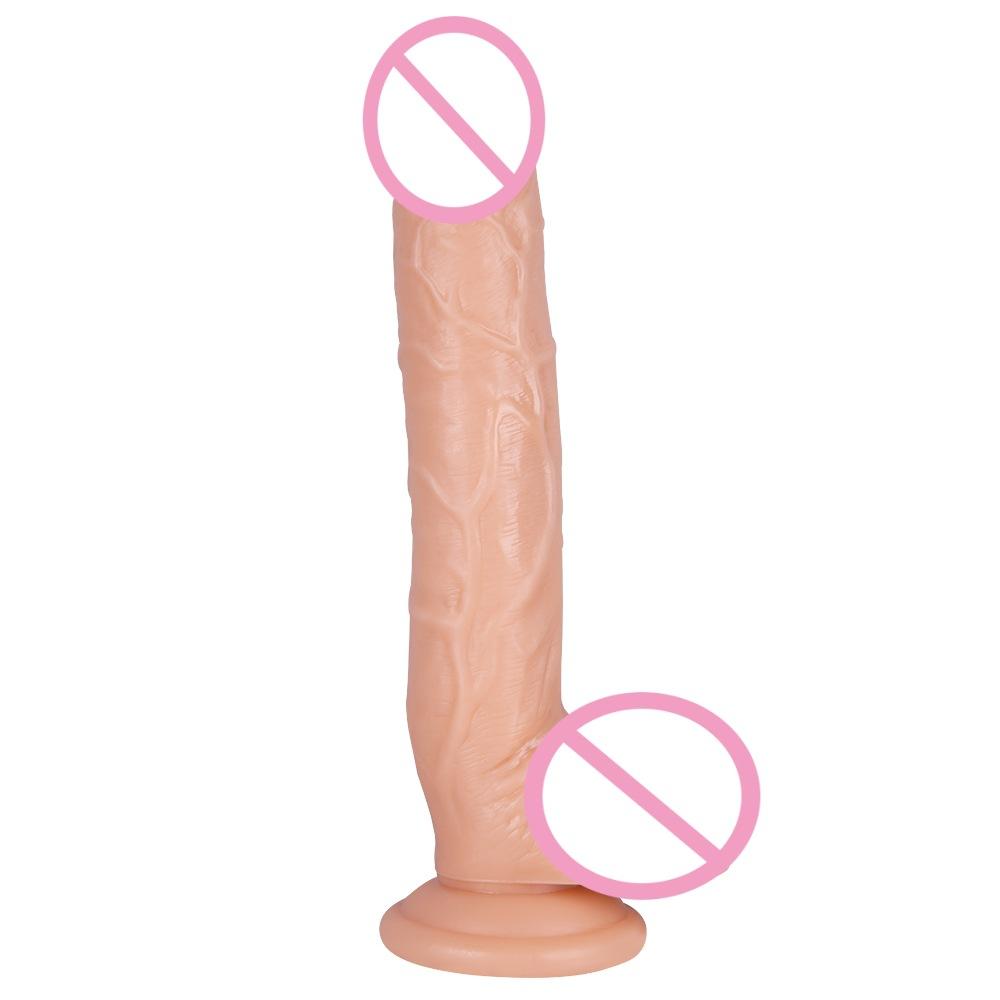 European and American Large Size Dildos Lengthened Simulation Soft Sex Product Women's Masturbation Device Penis Dildo Sex Toys