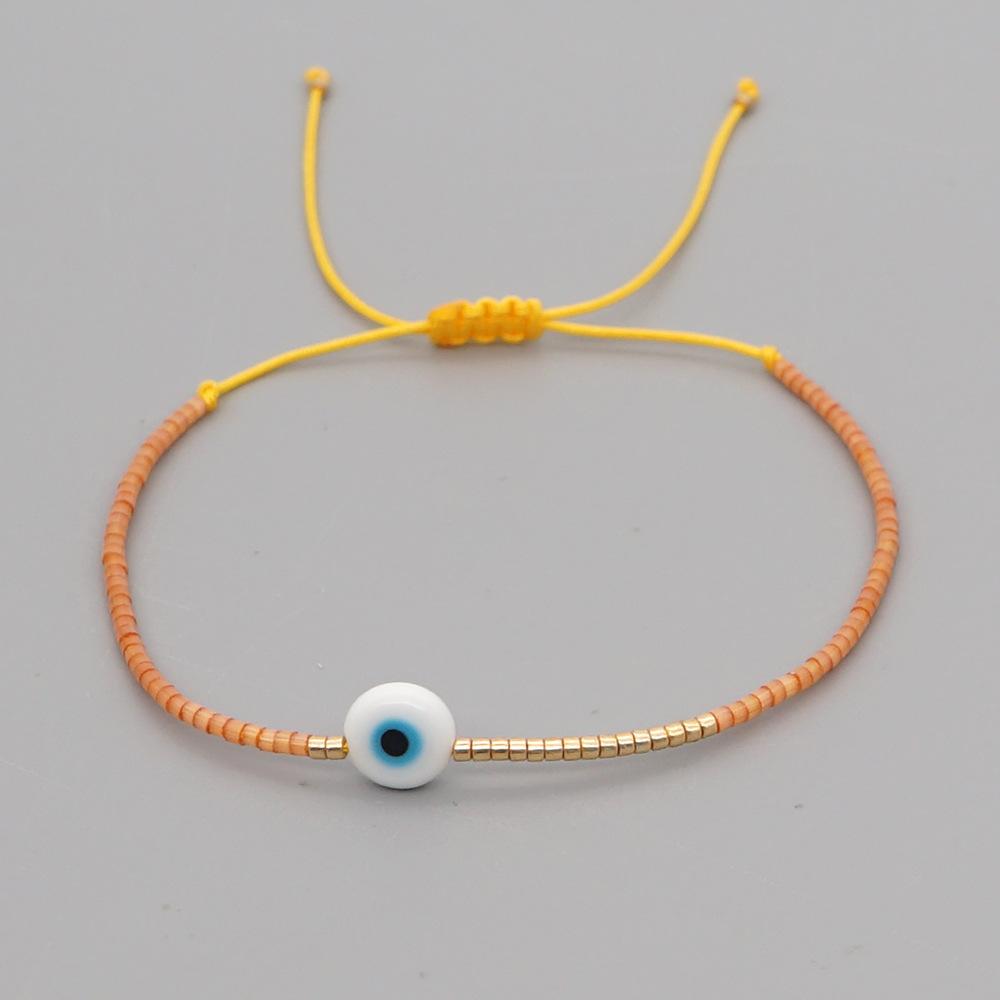 Vlen Women's Turkish Evil Eye Bracelet for Good Luck & Positive Energy Miyuki Beads Jewelry Gift Protection Pulseras