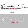 Sport Letter Car Stickers Emblem Badge Decal Auto Automobile Bonnet Sticker For Honda Fit Civic Jazz CITY Accord CR-Z VTEC Vezel IQ1