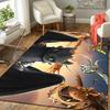 1Pc Dragons Flight Rug, Office Carpet Indoor Outdoor Doormat, Non-Slip, Comfortable, Living, Christmas Halloween,  Xmas Gift S1409