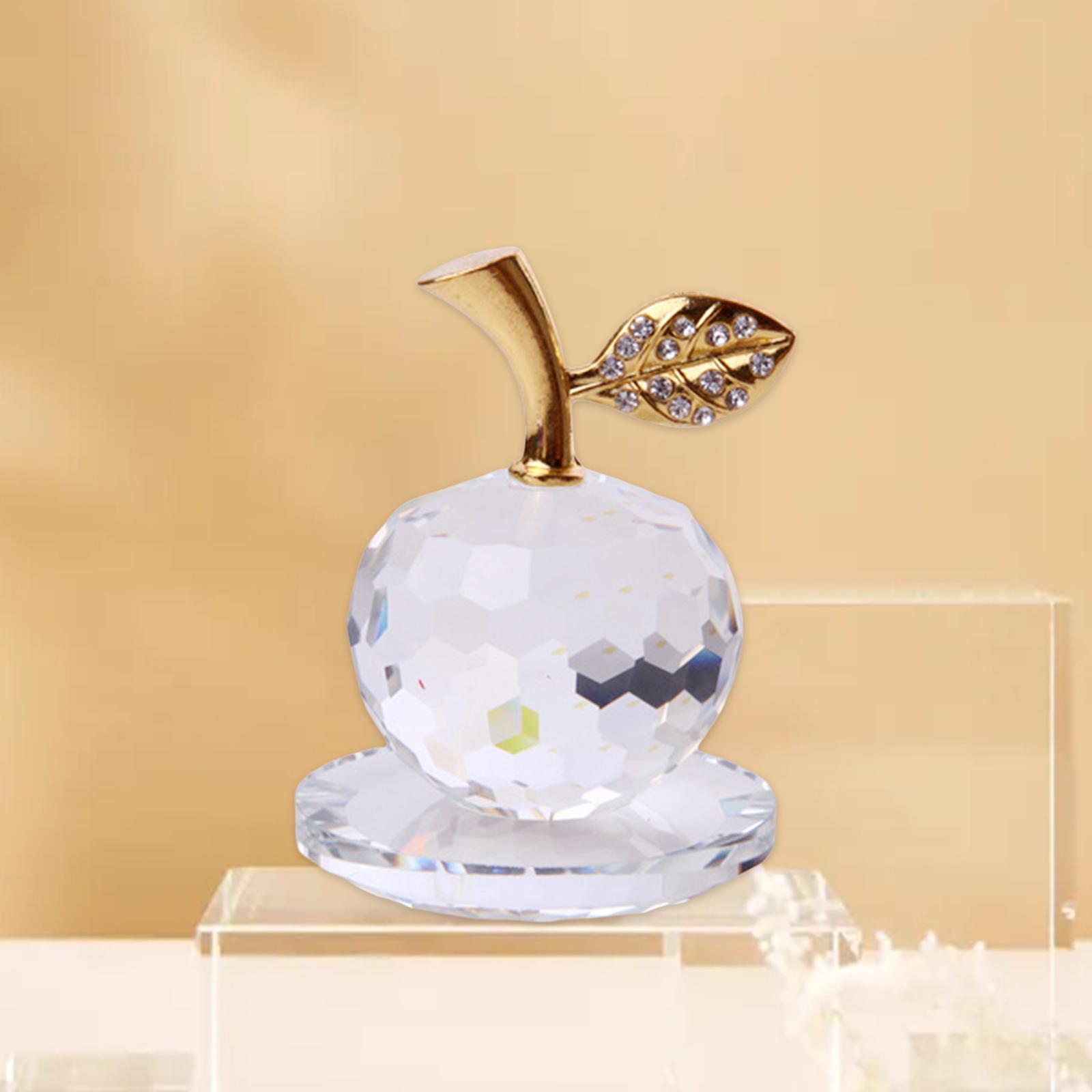 

Хрустальные Яблоки Фигурка Пресс-папье Подарки на Свадьбу День Рождения Рождество