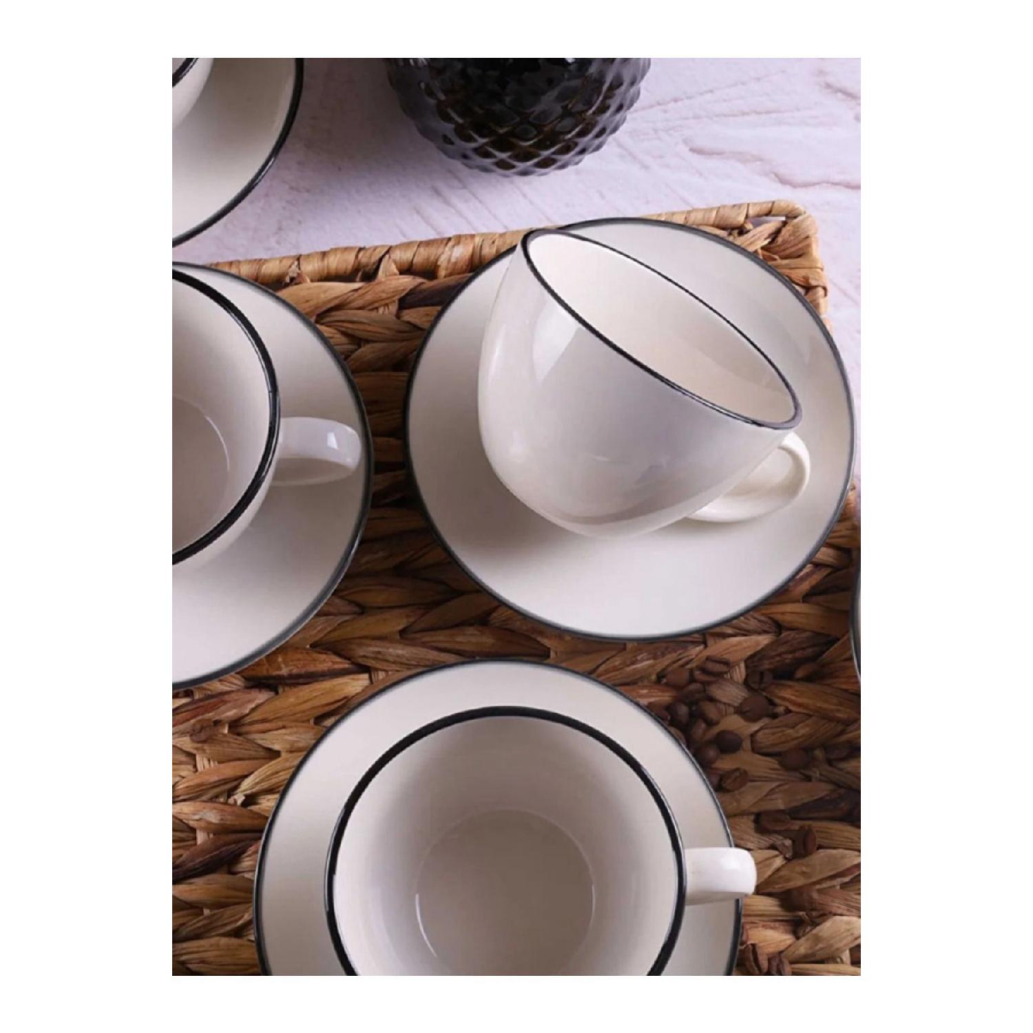 

Фарфоровый набор чашек Soffice для латте/капучино/чая на 2 персоны белый