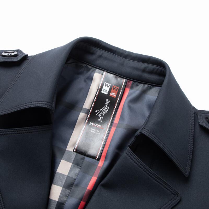 Men's Mid-Length British Style Trench Coat