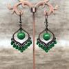 Shuimu's Language, Simple Water Drop Heart Earrings Femininity Small Retro Fashion Versatile Earrings