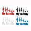 1PCS Hot Selling MY FAMILY Car Stickers Gun Decoration Car Motorcycle Electric Car Decoration Stickers