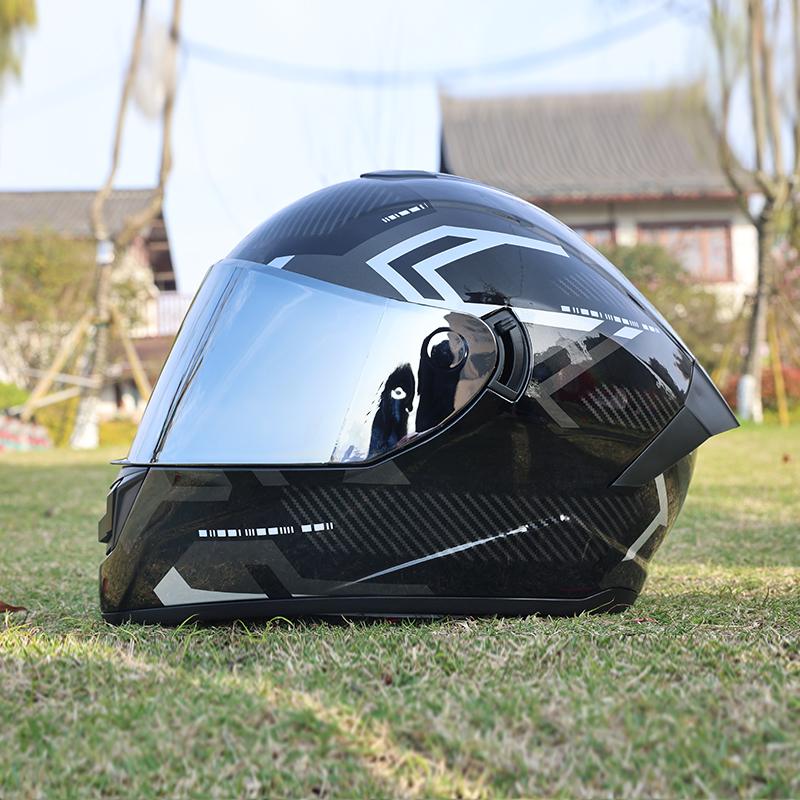 701-LVS-Motorcycle helmet, men's and women's dual mirror full helmet, four season couple motorcycle helmet