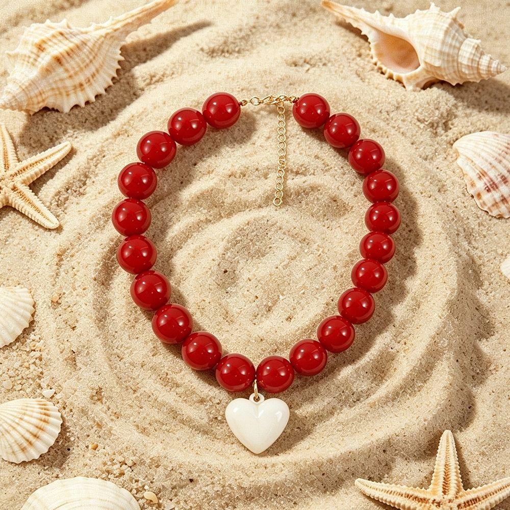 Colorful Beads Beaded Necklace Bohemian Style Pendant Jewelry Party Accessory